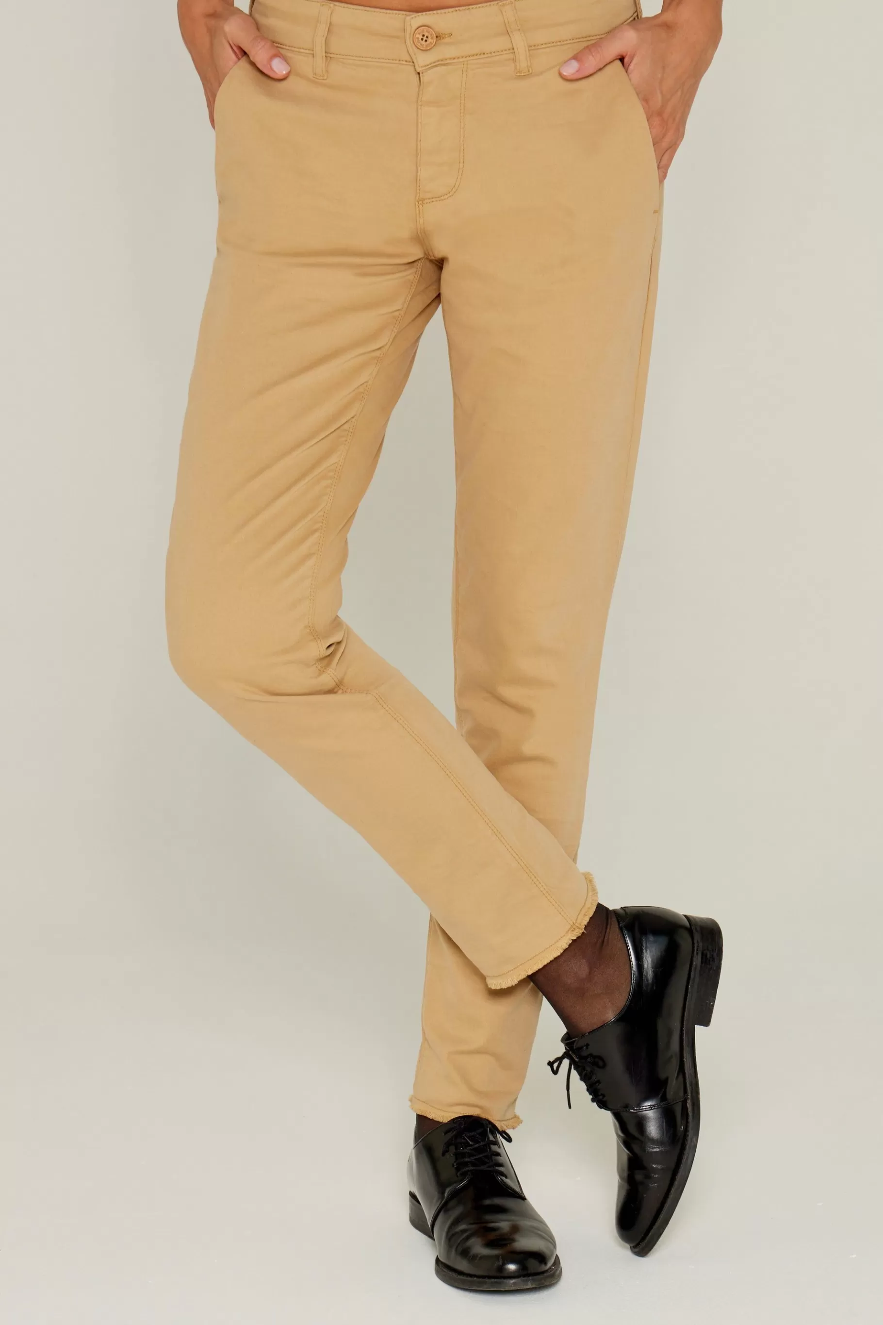 Pants-Five Jeans 204 Cathy Cigarette Trousers Sand