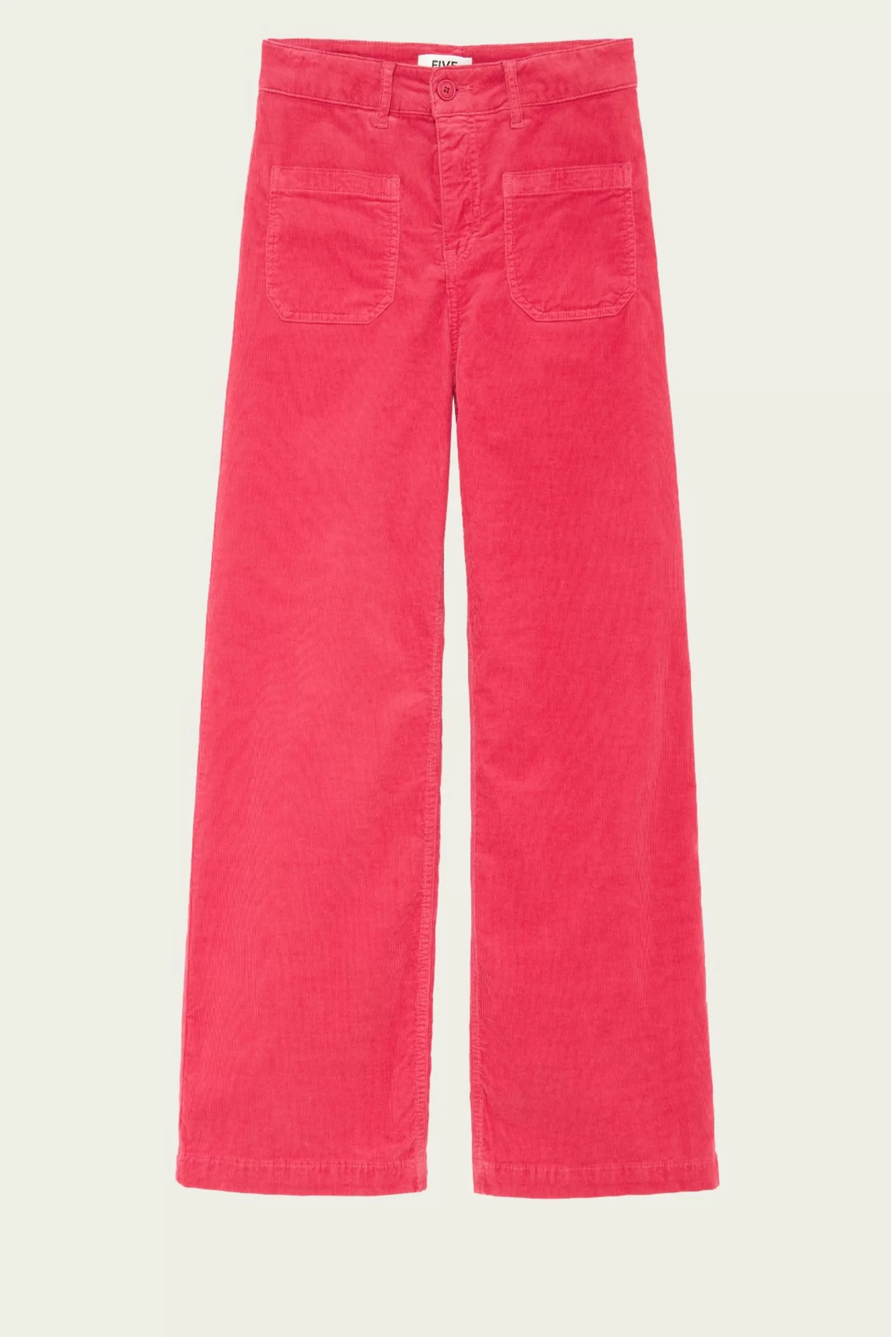 Pants-Five Jeans 380 Lucia Wide Pants Raspberry