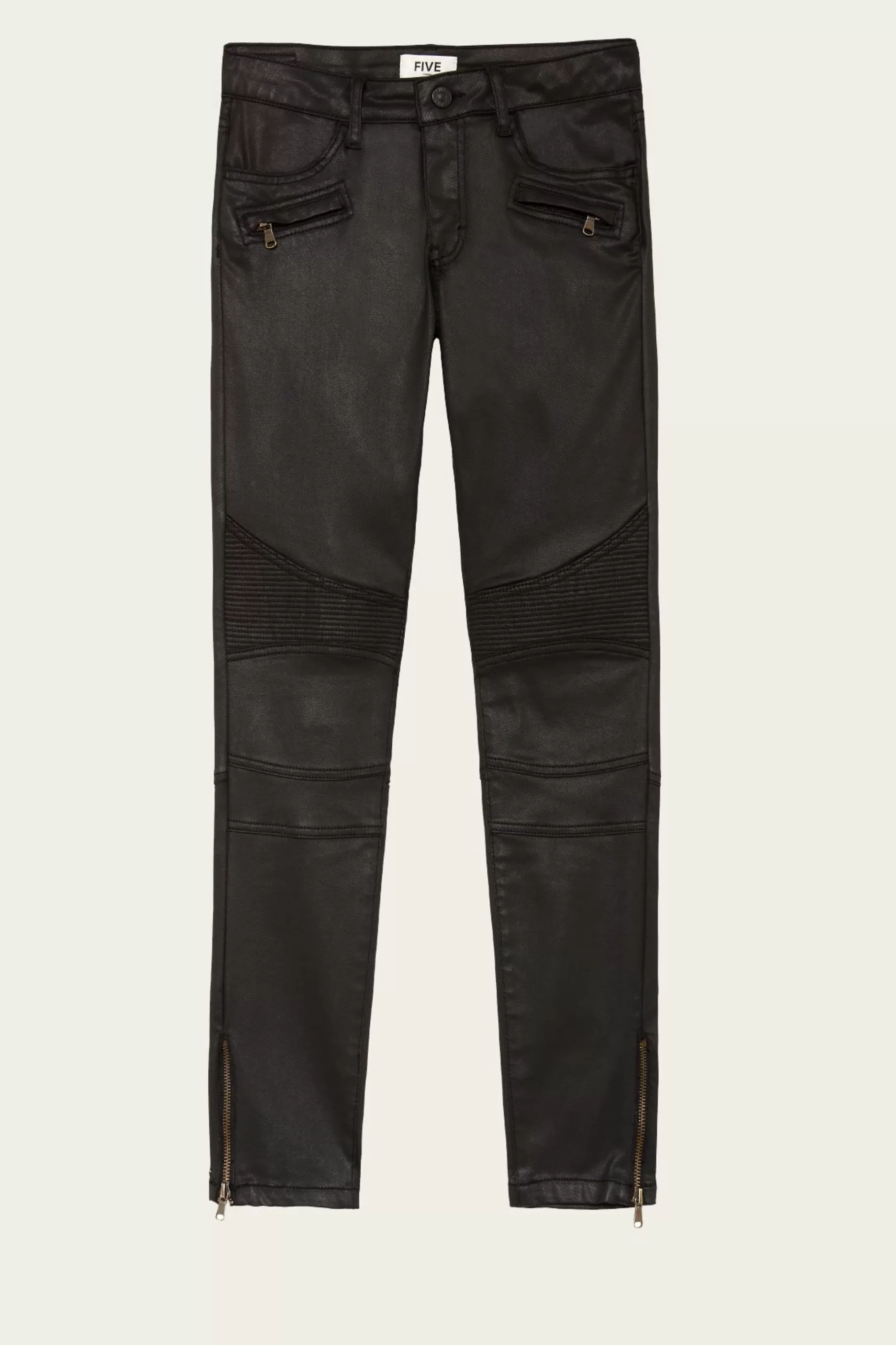 Pants-Five Jeans 446 Turin Biker Pants Black