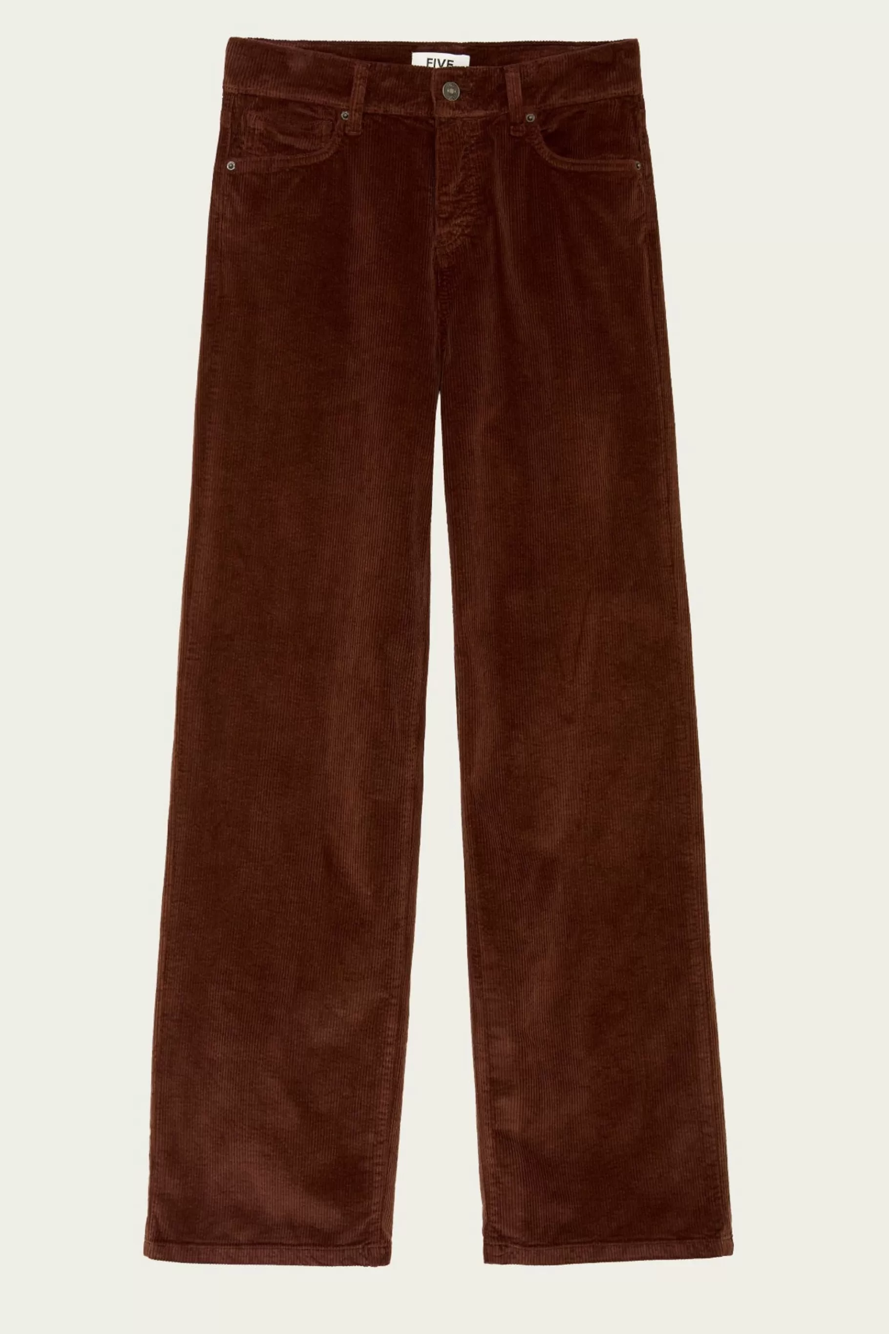 Pants-Five Jeans 463 Line Wide Pants Chocolate