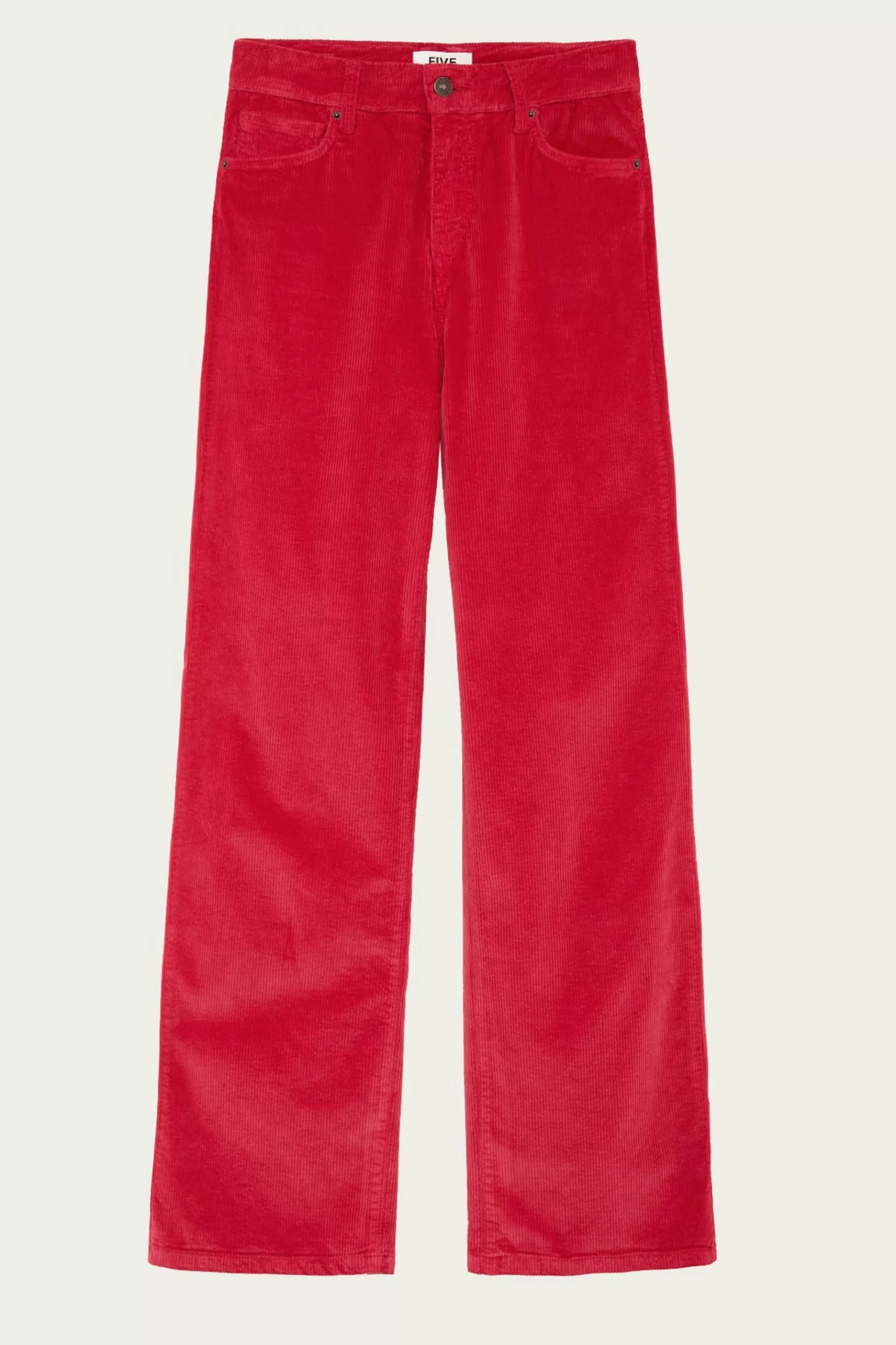 Pants-Five Jeans 463 Line Wide Pants Raspberry