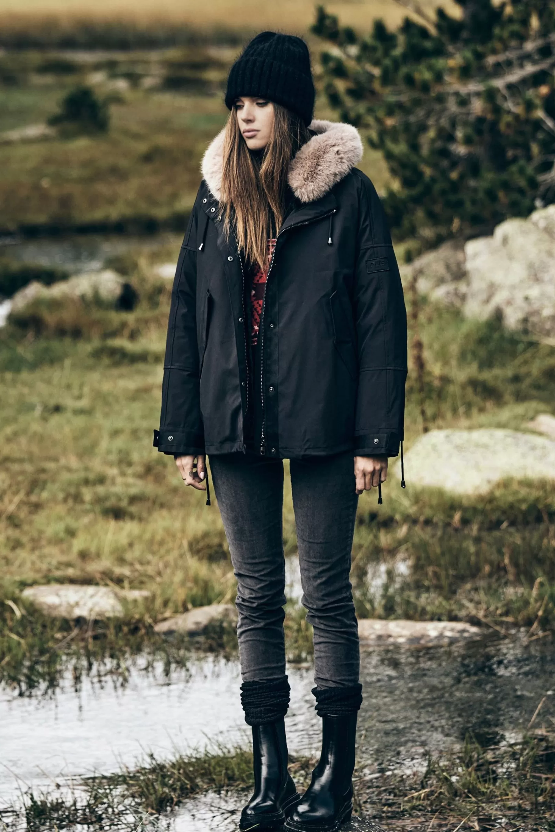 Parkas-Five Jeans A Andine Parka B Ack