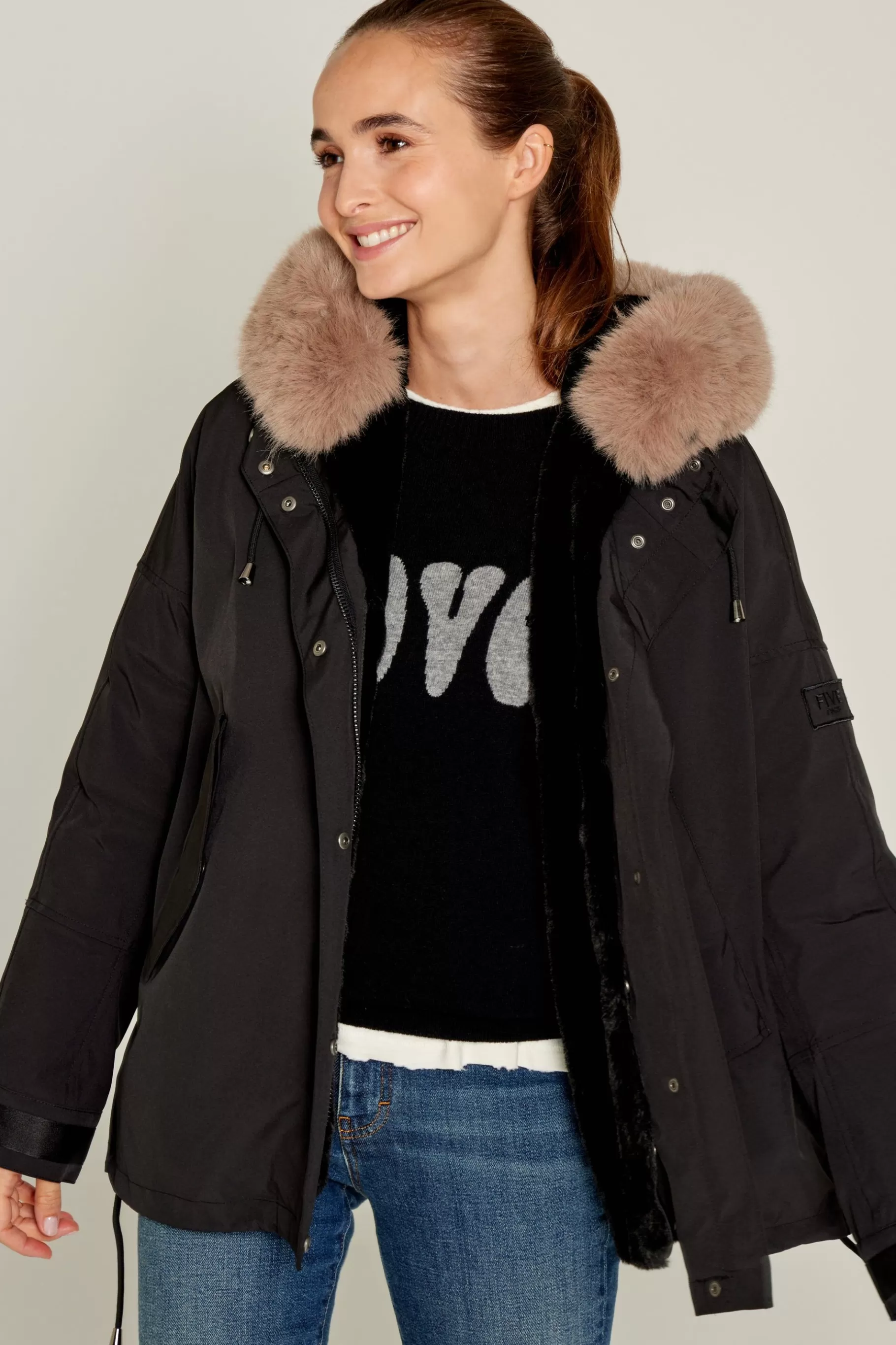 Parkas-Five Jeans A Andine Parka B Ack