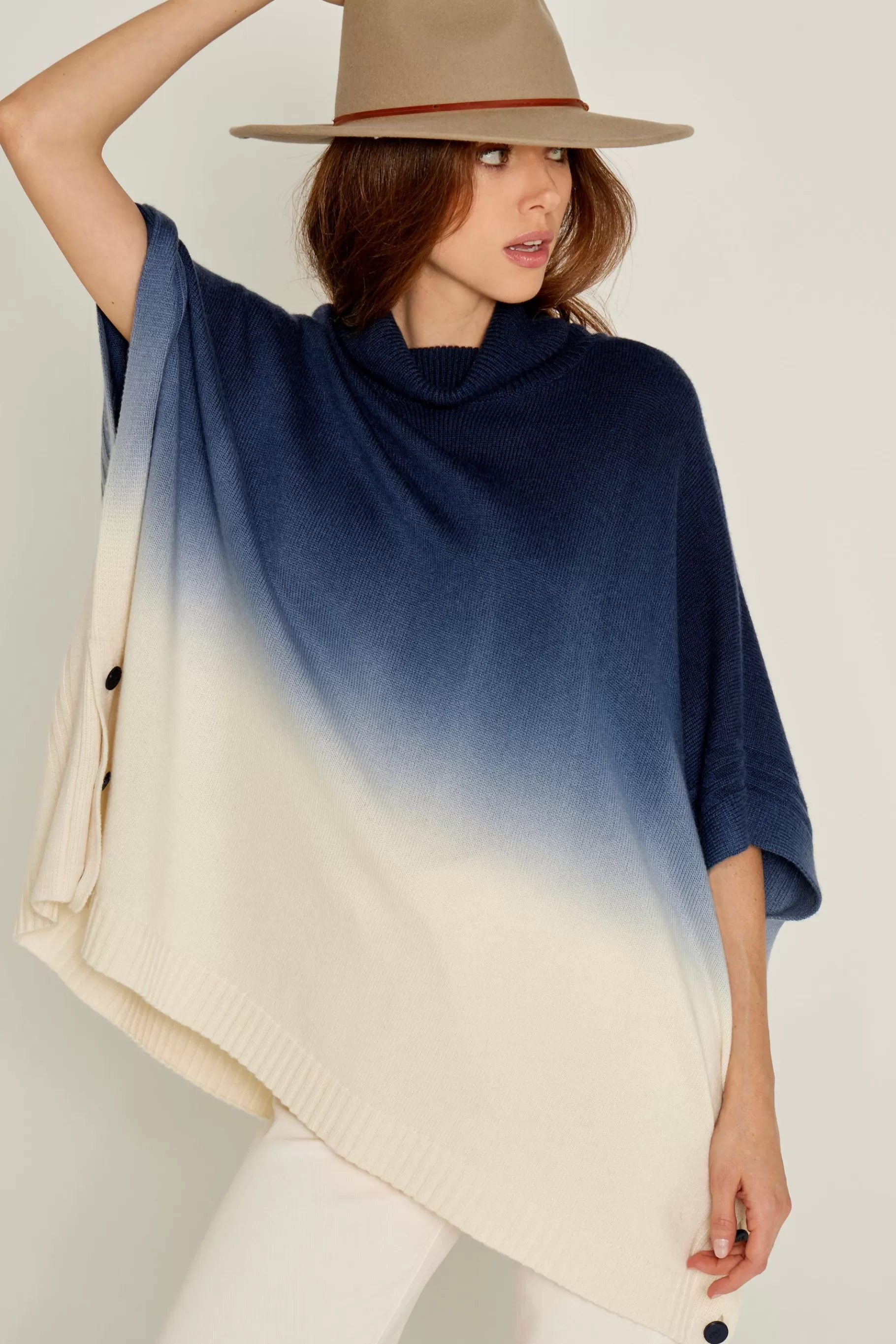 Jumpers And Vests-Five Jeans B End Poncho Navy