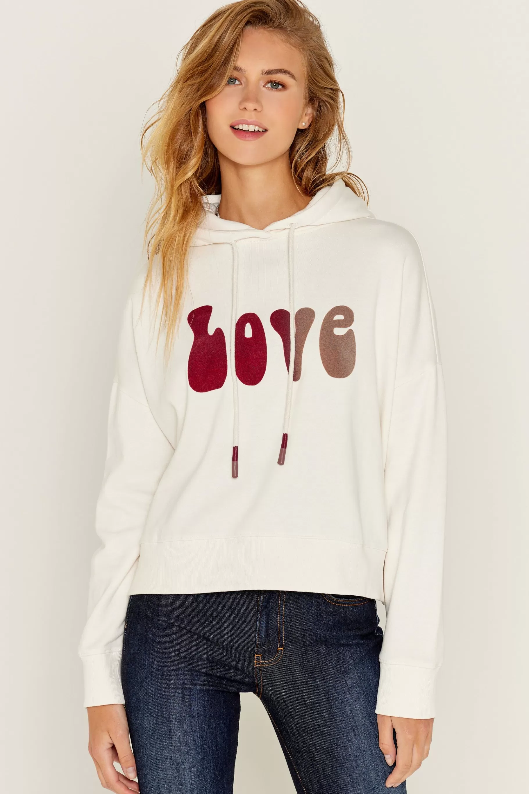 Sweatshirts-Five Jeans Ove Weat Hirt Ecru