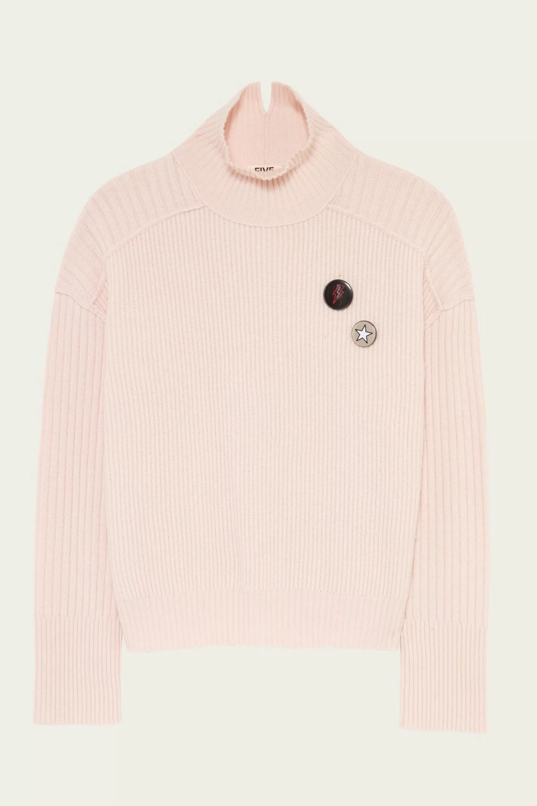 Jumpers And Vests-Five Jeans Tar Weater Pink